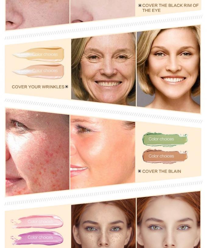 Soems heiße Farbe der Verkaufs-Make-upkonturn-Paletten-Gesichts-Creme-6, die Abdeckstift korrigiert