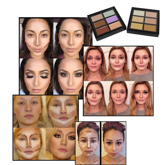 Soems heiße Farbe der Verkaufs-Make-upkonturn-Paletten-Gesichts-Creme-6, die Abdeckstift korrigiert
