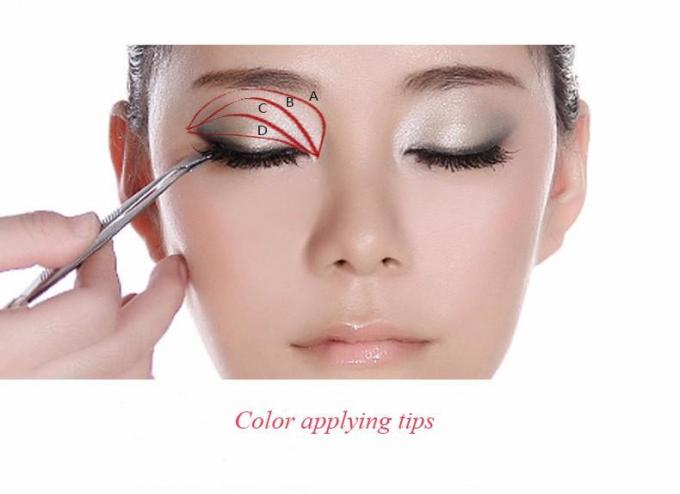 Langlebige glatte Augen-Make-uplidschatten-Palette mit Farben des Spiegel-4