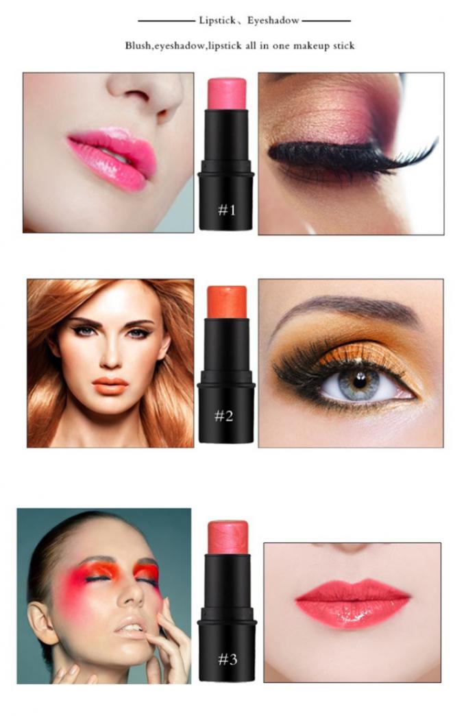 Langlebigen Farben des Make-upbefeuchten die perfekten Schimmer-Cremerouge-Stock-3