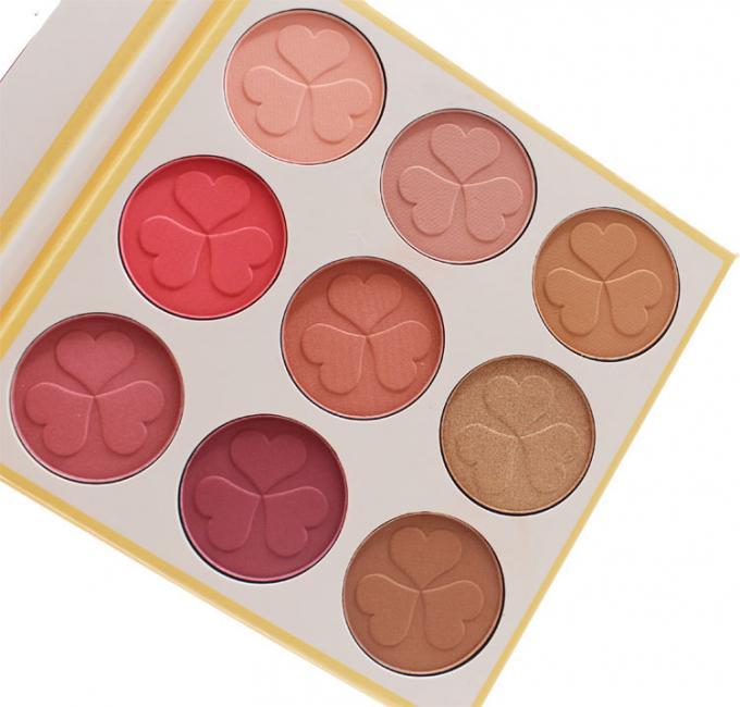 Das 9 Farberrötet mattgesichts-Make-up Pulver-rosa Platzteller-Eigenmarke