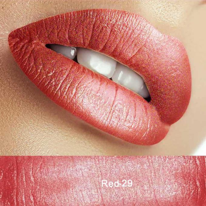 Langlebiger Lippenstift tragbare metallische der Lippenkosmetischen Produkte 30 Farb