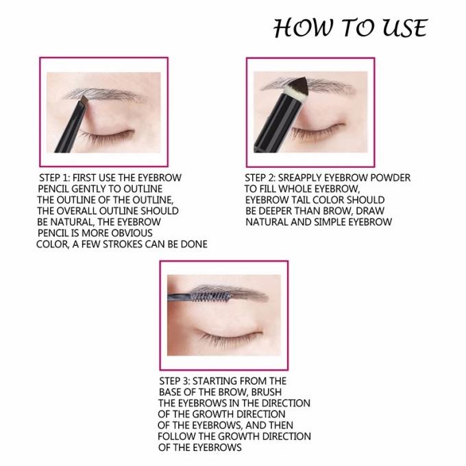 4 Farbaugenbrauen-kosmetische Produkte tönten Augenbrauen-Gel-Mineral-Bestandteil ab