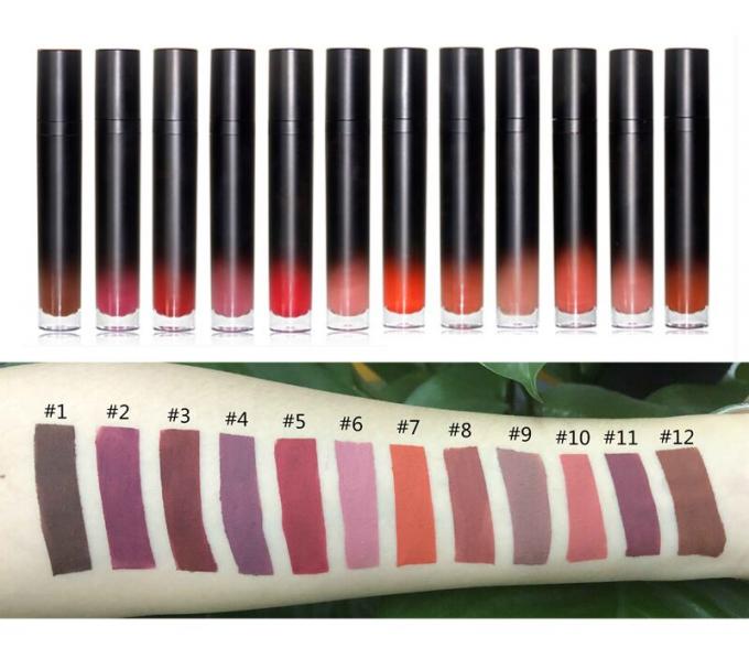 Sexy weiche Lippenkosmetische Produkte imprägniern Mattsamt-Pigment-langlebigen flüssigen Lippenstift
