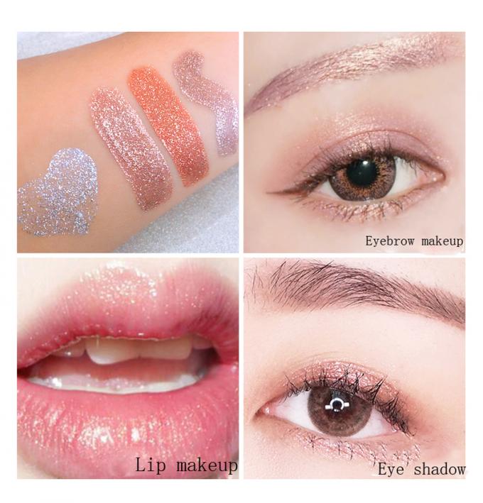 Kosmetik-glänzender flüssiger Augen-Make-uplidschatten-Funkeln-Schimmer Lipgloss-Lichtschutz