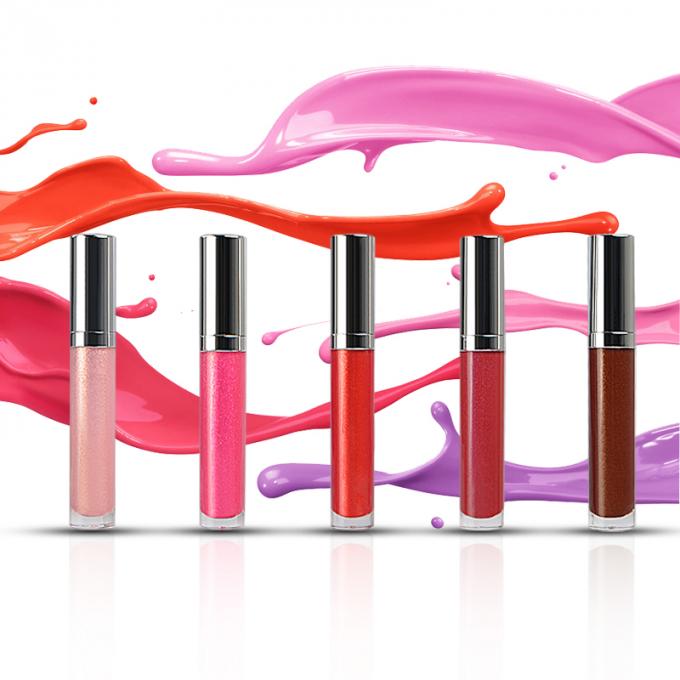 Langlebige Schimmer-Eigenmarke der Lippenkosmetischen Produkte 15 Farbflüssiges Lipgloss-Rohr