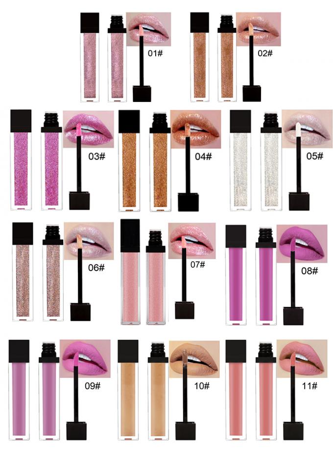 Keine Aufkleber-Lippenkosmetischen Produkte imprägniern flüssige Lipgloss-Rohre für tägliches Make-up