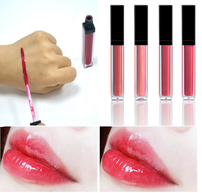 Glänzende langlebige glatte flüssige Kapazität Lipgloss der Lippenkosmetischen Produkte Form-8ml