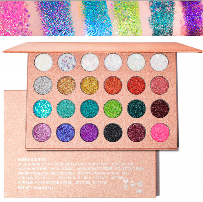Erhellende Farben des Augen-Make-uplidschatten-hohe Pigment-24 imprägniern langlebiges
