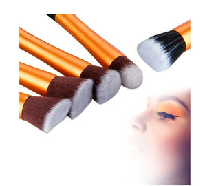 China Populärer kosmetischer Make-upbürsten-Satz-Metallgriff mit Faser-Haar-Materialien usine